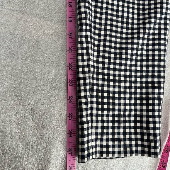 [US6]Weekend MaxMara Black and White Gingham Cropped Pants - Picture 8 of 11